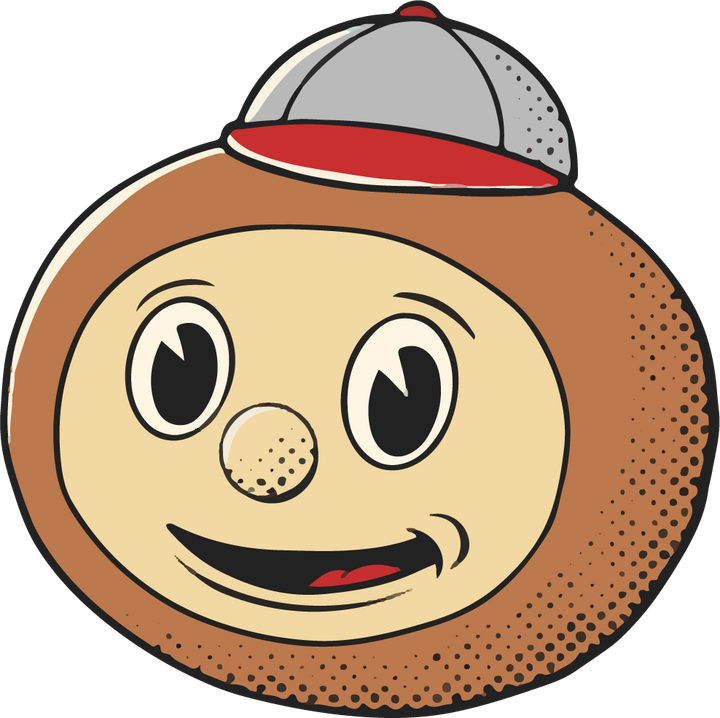 Columbus — Ohio State Buckeyes mascot illustration