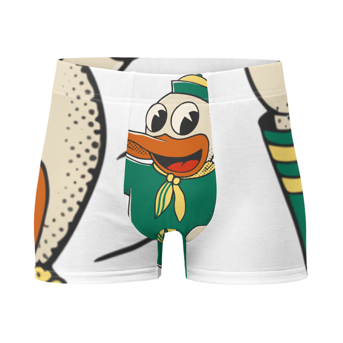 Eugene Oregon Ducks vintage boxer briefs - white front