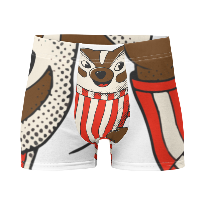 Madison Wisconsin Badgers vintage boxer briefs - white front