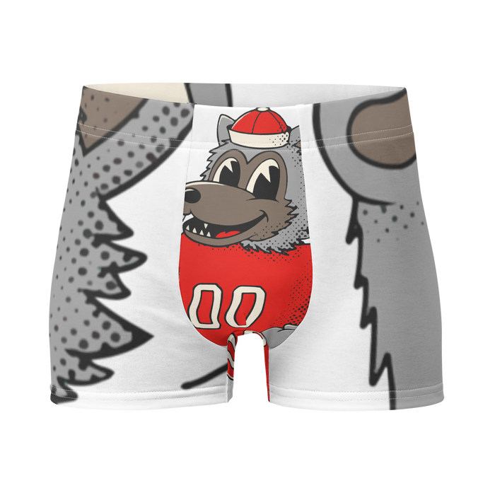 Raleigh NC State Wolfpack vintage boxer briefs - white front