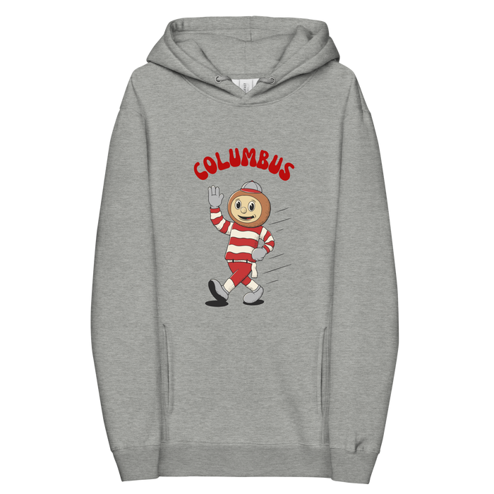 Columbus Ohio State Buckeyes vintage hoodie - grey front