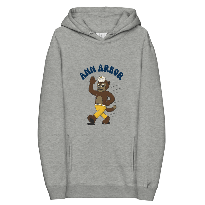 Ann Arbor Michigan Wolverines vintage hoodie - grey front