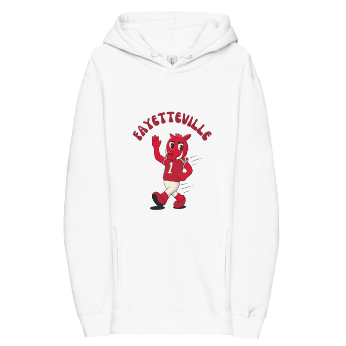 Fayetteville Arkansas Razorbacks vintage hoodie - white front