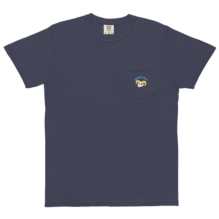 Chapel Hill North Carolina Tar Heels vintage pocket t-shirt - navy front