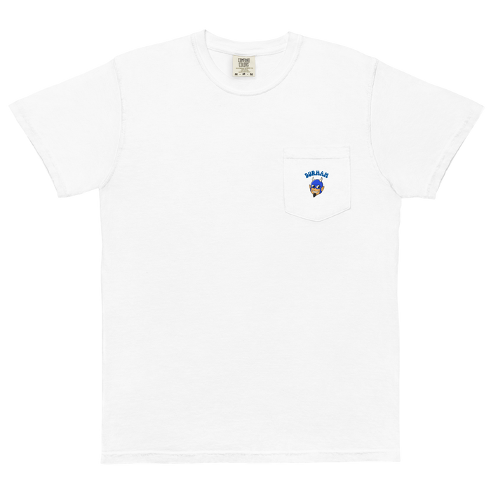 Durham Duke Blue Devils vintage pocket t-shirt - white front