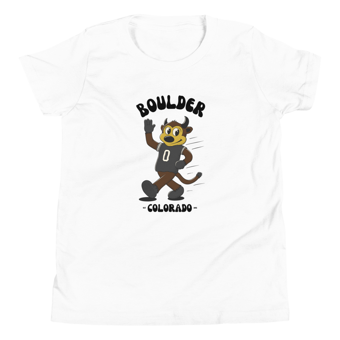 Boulder Colorado Buffaloes vintage youth t-shirt - white front