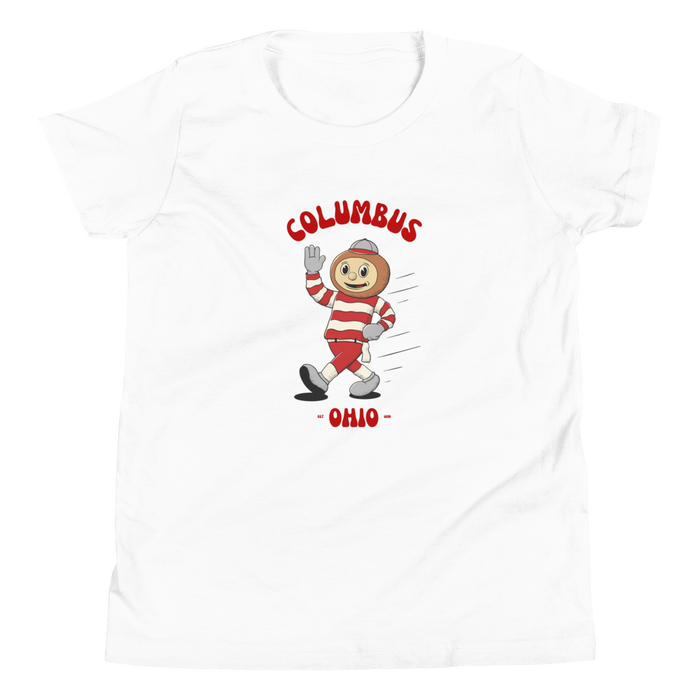 Columbus Ohio State Buckeyes vintage youth t-shirt - white front
