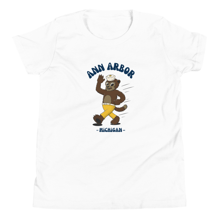 Ann Arbor Michigan Wolverines vintage youth t-shirt - white front