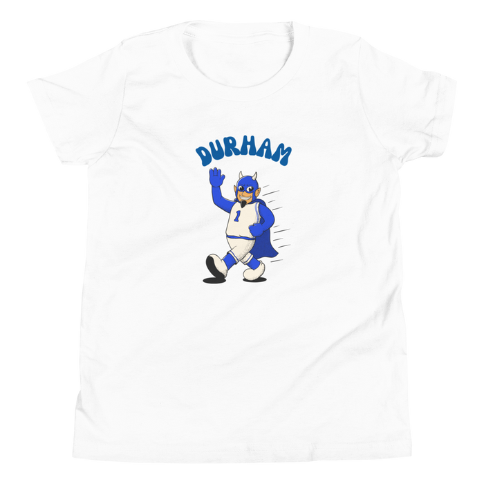 Durham Duke Blue Devils vintage youth t-shirt - white front
