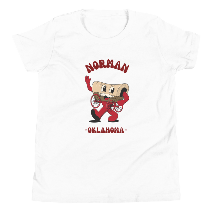 Norman Oklahoma Sooners vintage youth t-shirt - white front