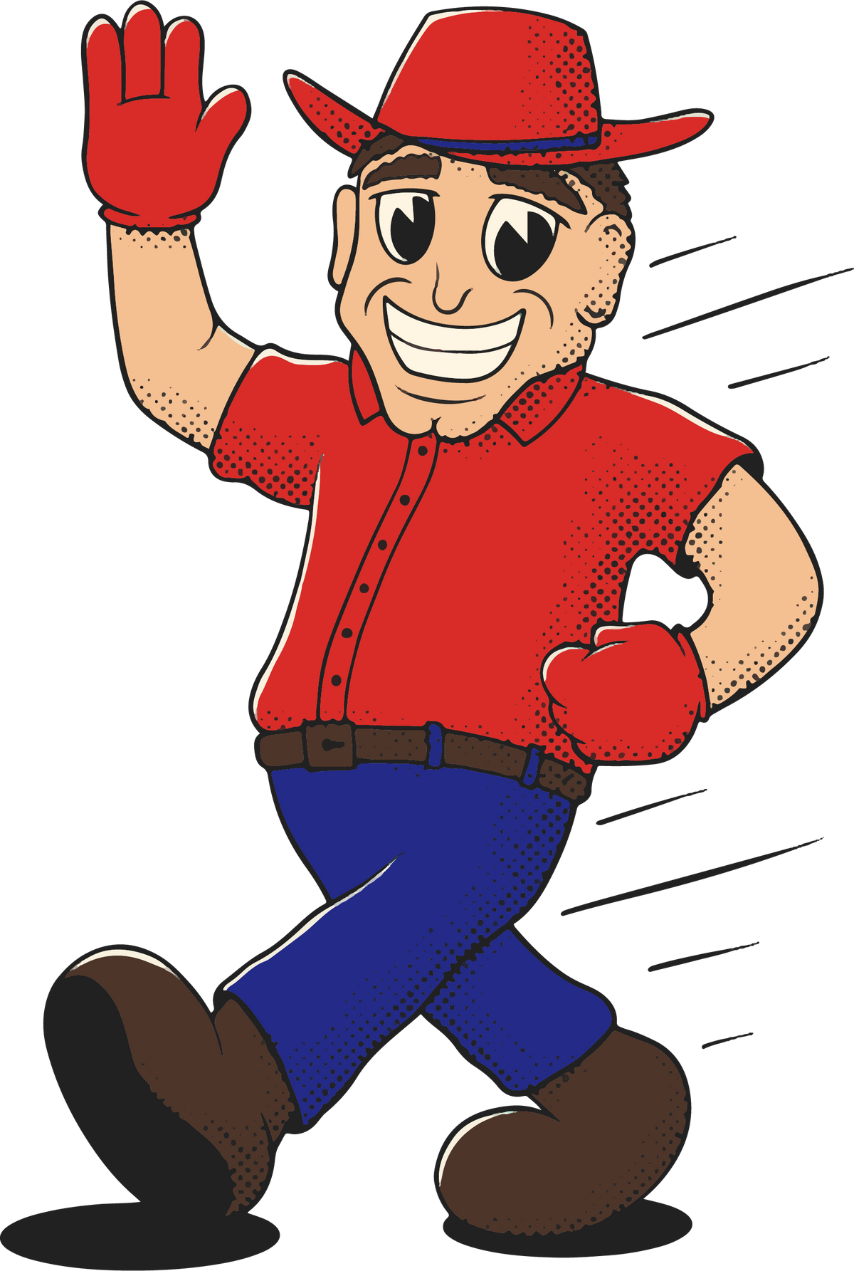 Vintage Lincoln Cornhuskers mascot illustration