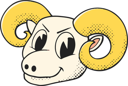 North Carolina Tar Heels vintage mascot