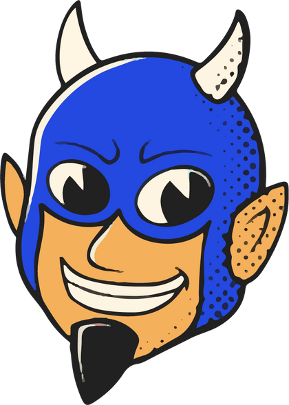 Duke Blue Devils vintage mascot