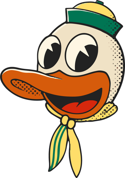 Oregon Ducks vintage mascot