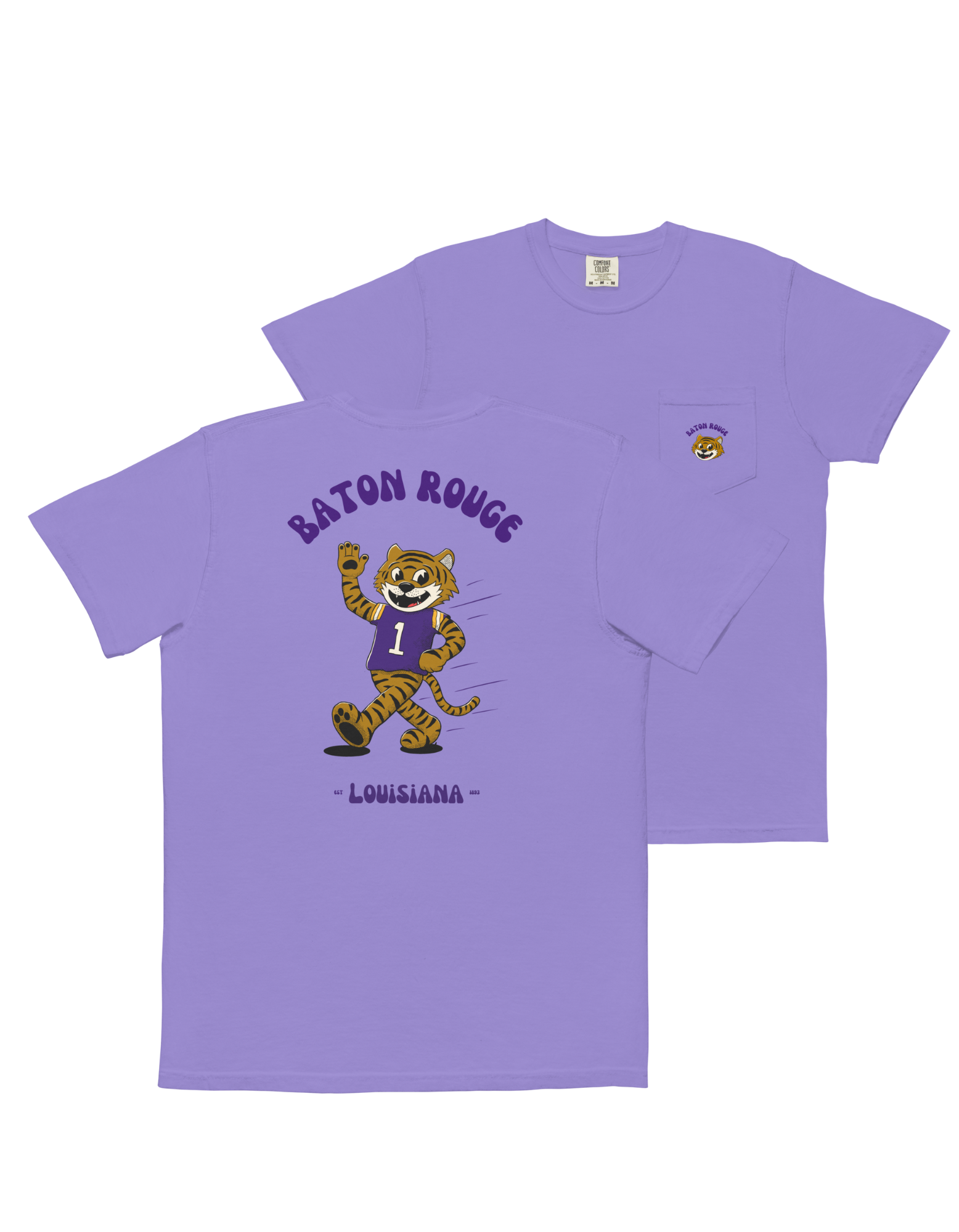 Baton Rouge LSU Tigers vintage pocket t-shirt
