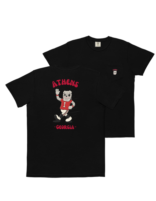 Athens Georgia Bulldogs vintage pocket t-shirt
