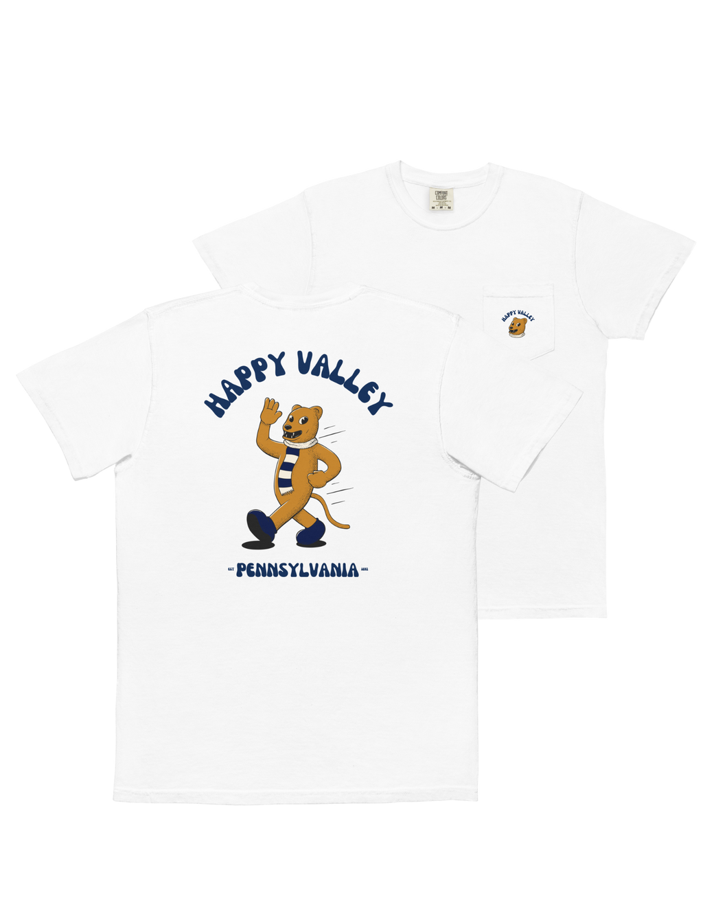 Happy Valley Penn State Nittany Lions vintage pocket t-shirt