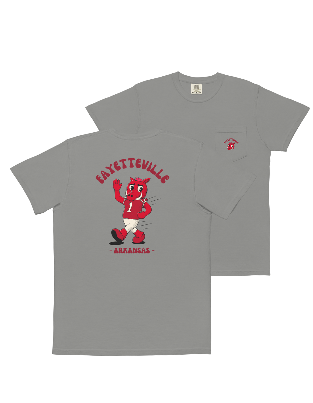 Fayetteville Arkansas Razorbacks vintage pocket t-shirt