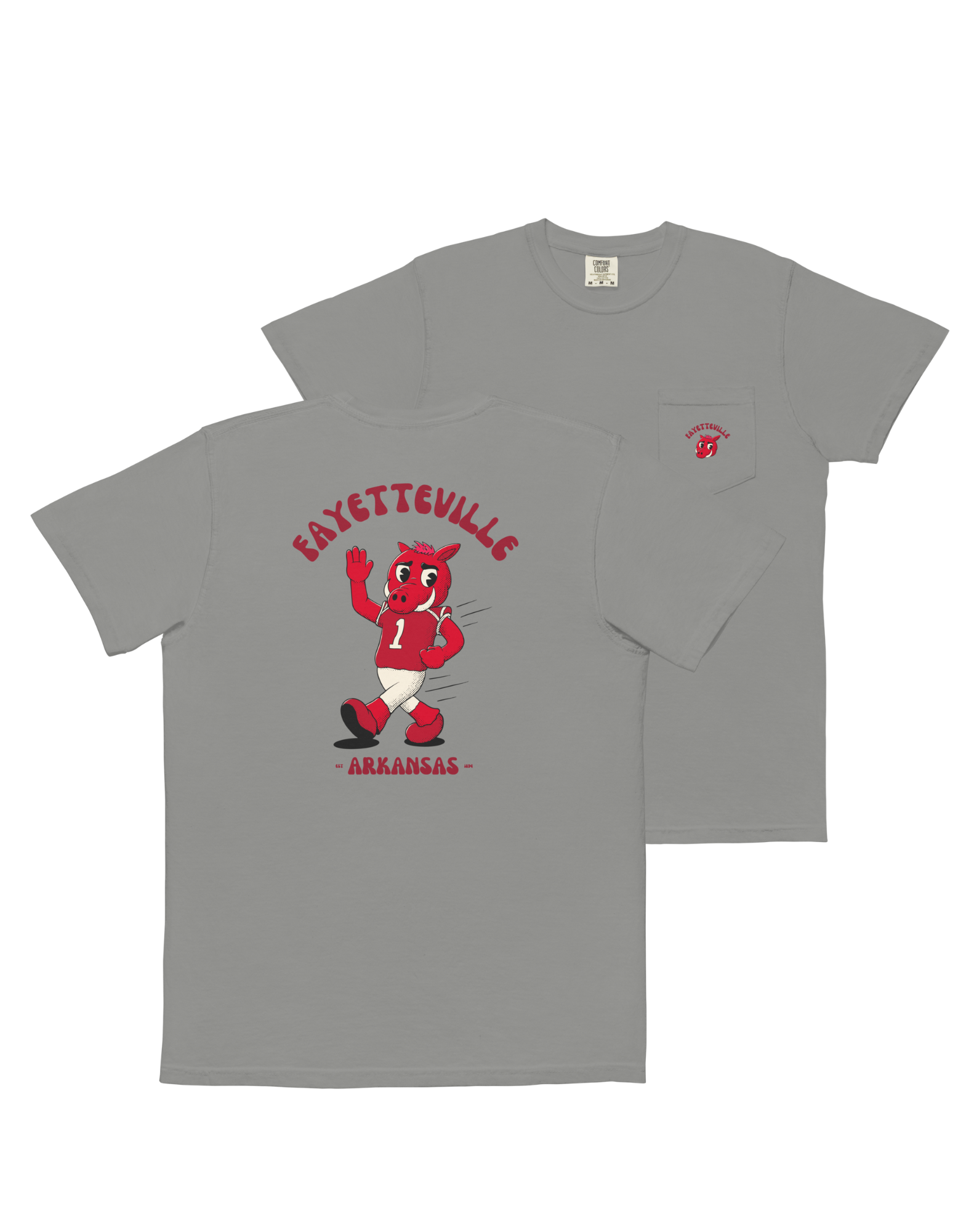 Fayetteville Arkansas Razorbacks vintage pocket t-shirt