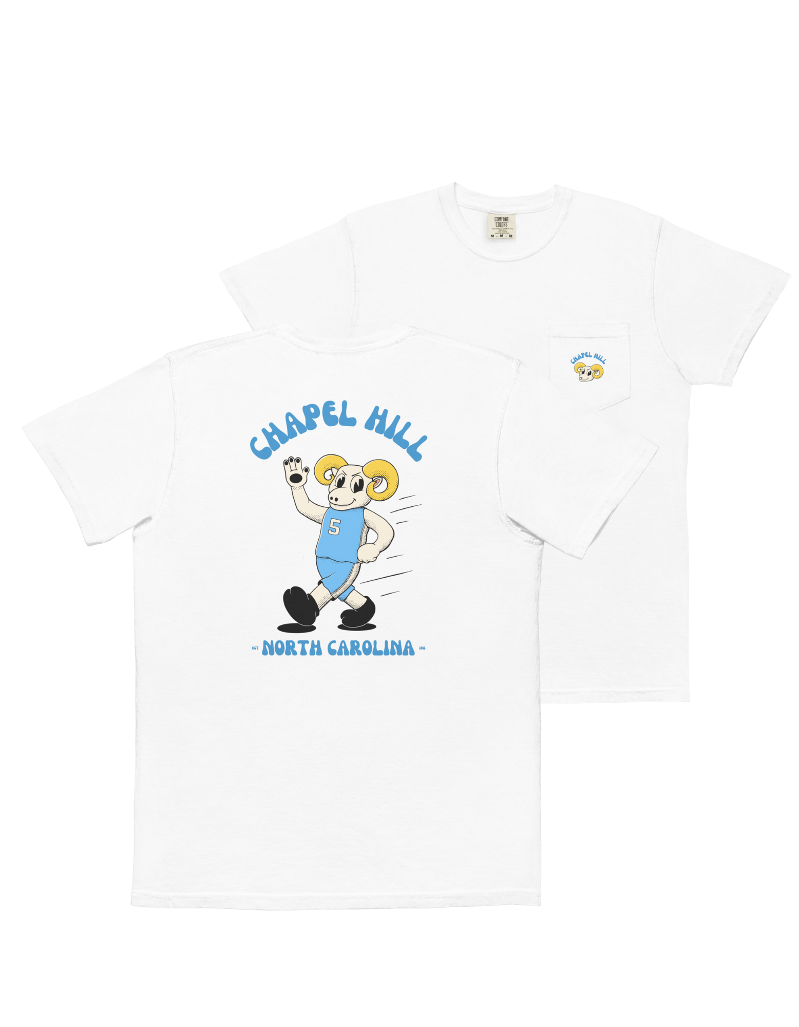 Chapel Hill North Carolina Tar Heels vintage pocket t-shirt