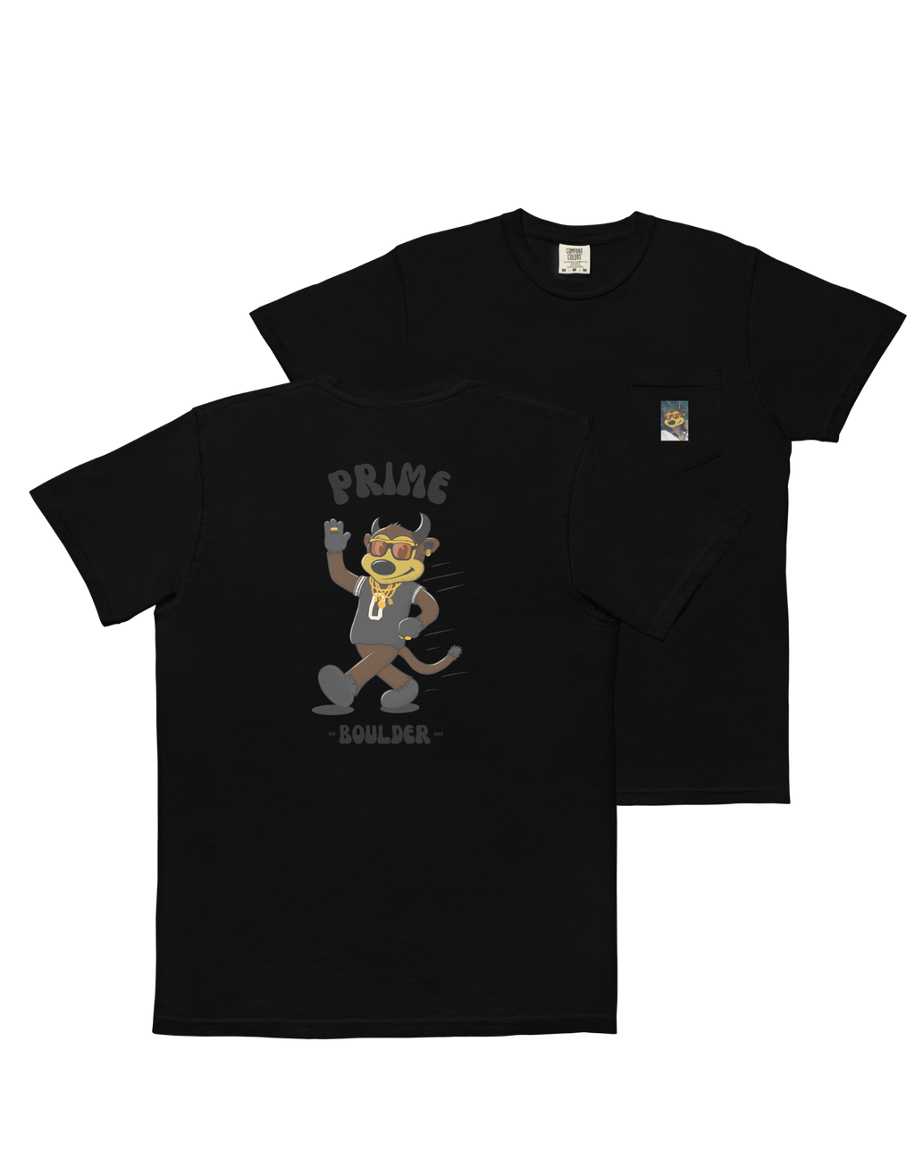Prime Boulder Colorado Buffaloes vintage pocket t-shirt