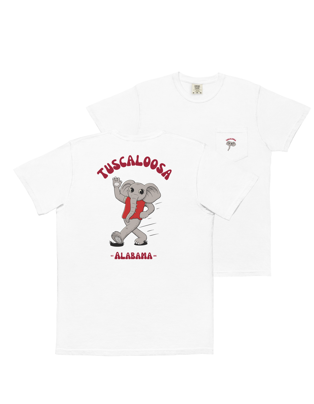 Tuscaloosa Alabama Crimson Tide vintage pocket t-shirt