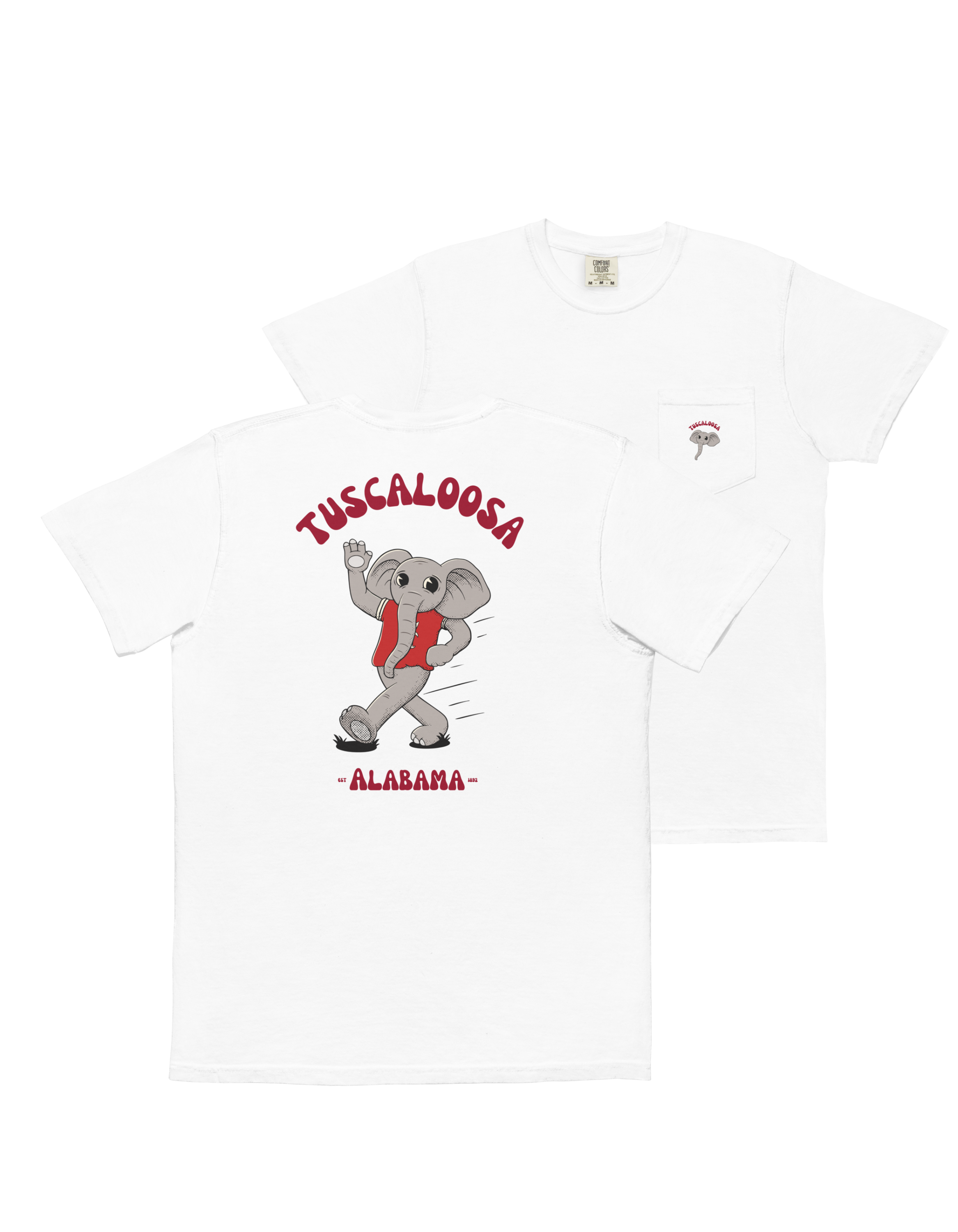 Tuscaloosa Alabama Crimson Tide vintage pocket t-shirt