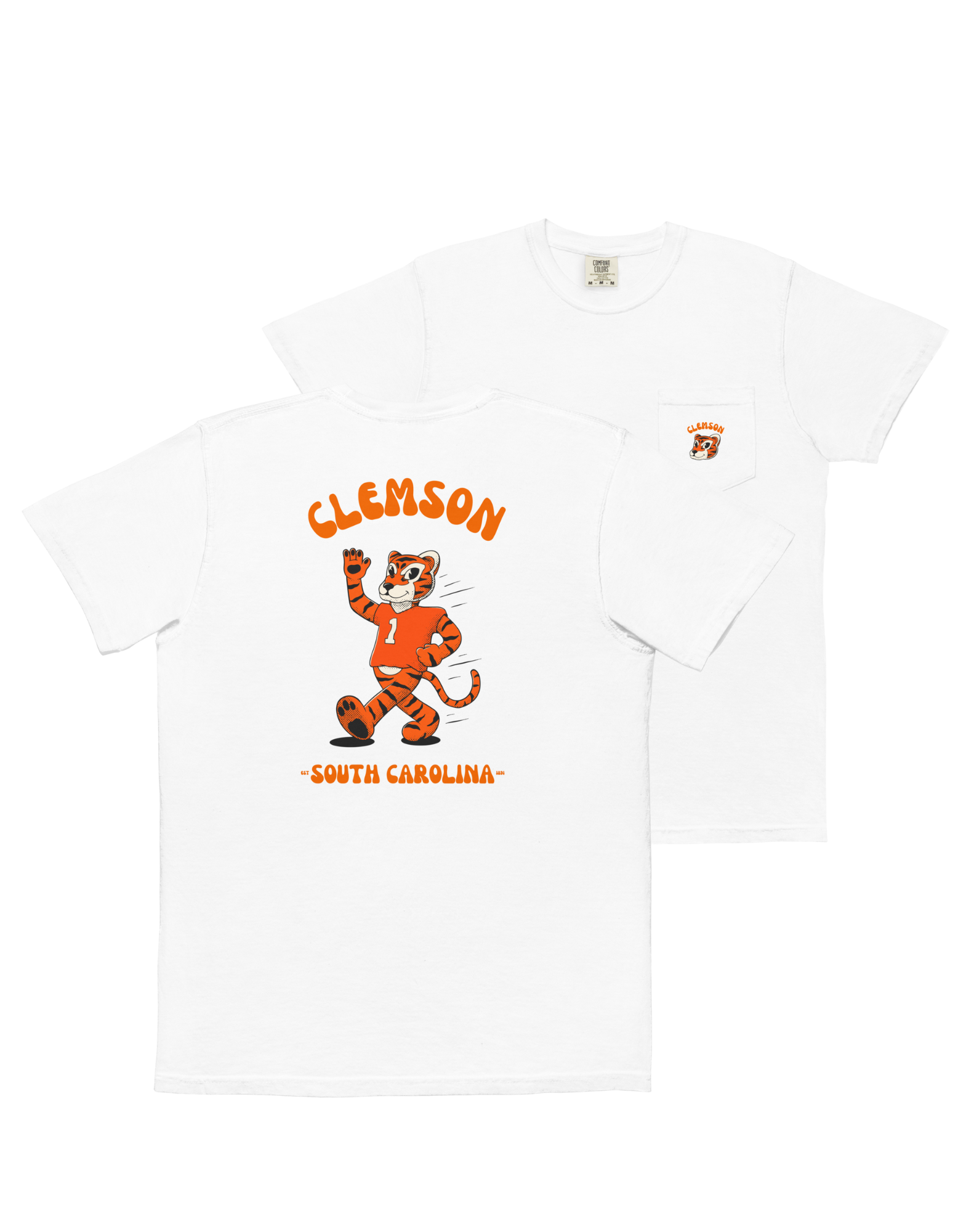 Clemson Clemson Tigers vintage pocket t-shirt