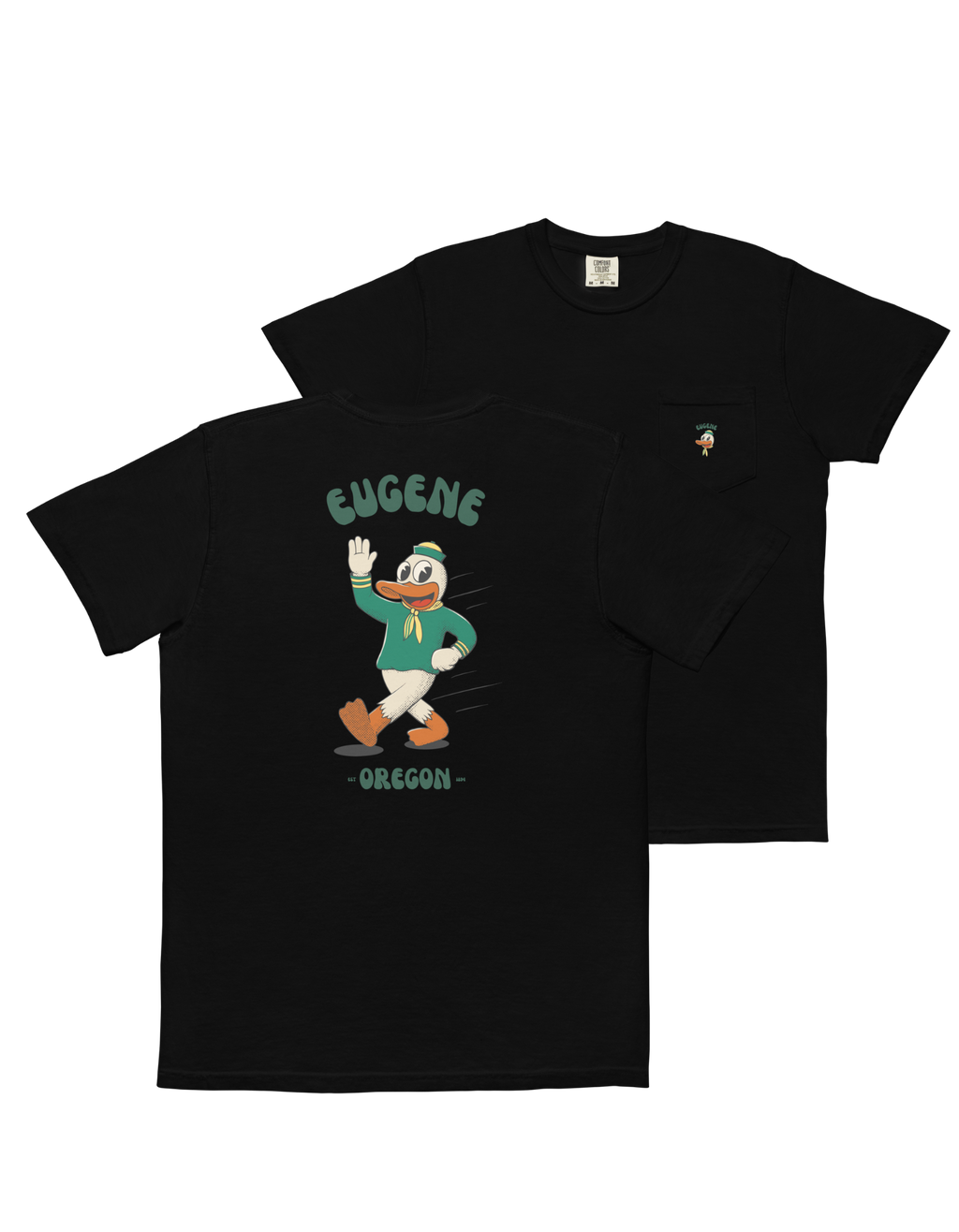 Eugene Oregon Ducks vintage pocket t-shirt