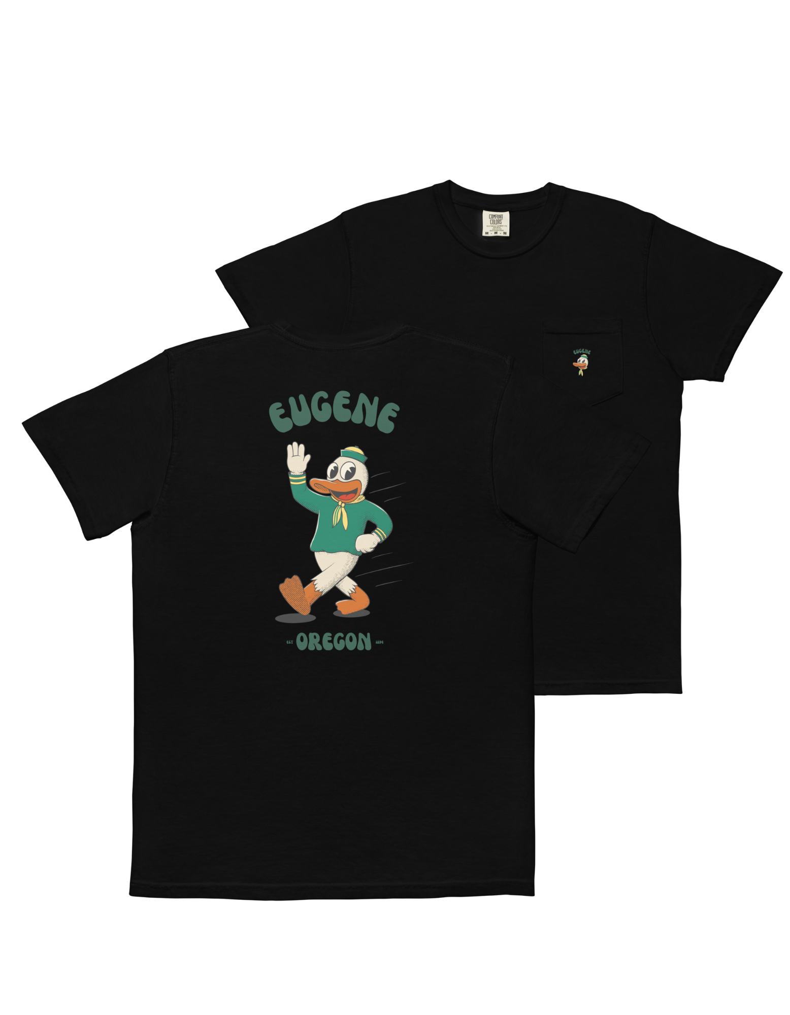 Eugene Oregon Ducks vintage pocket t-shirt