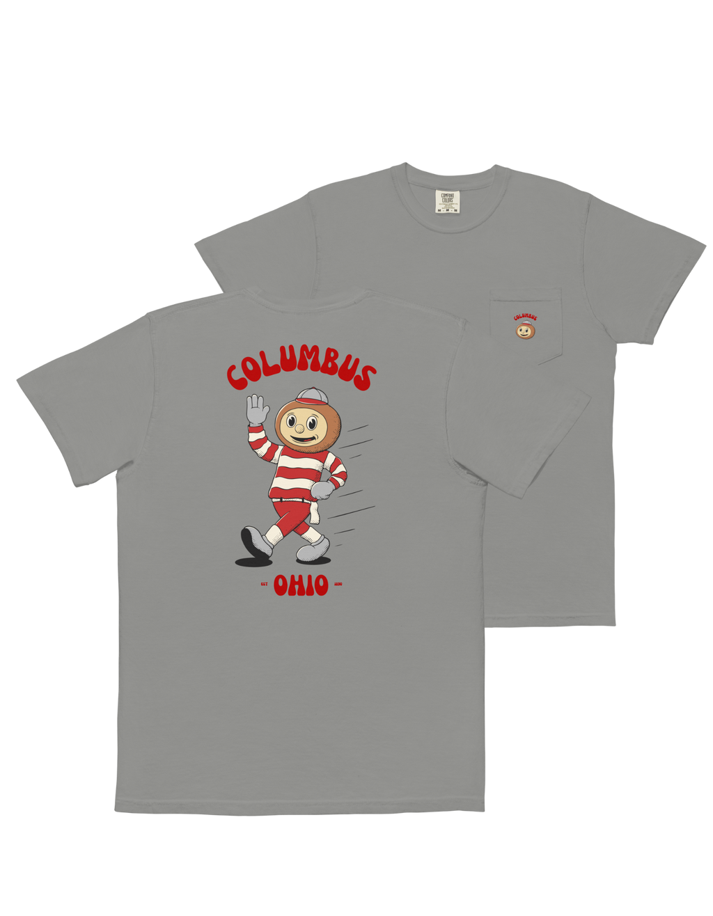 Columbus Ohio State Buckeyes vintage pocket t-shirt