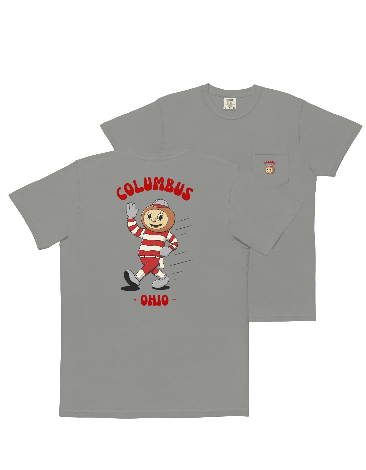 Columbus Ohio State Buckeyes vintage pocket t-shirt