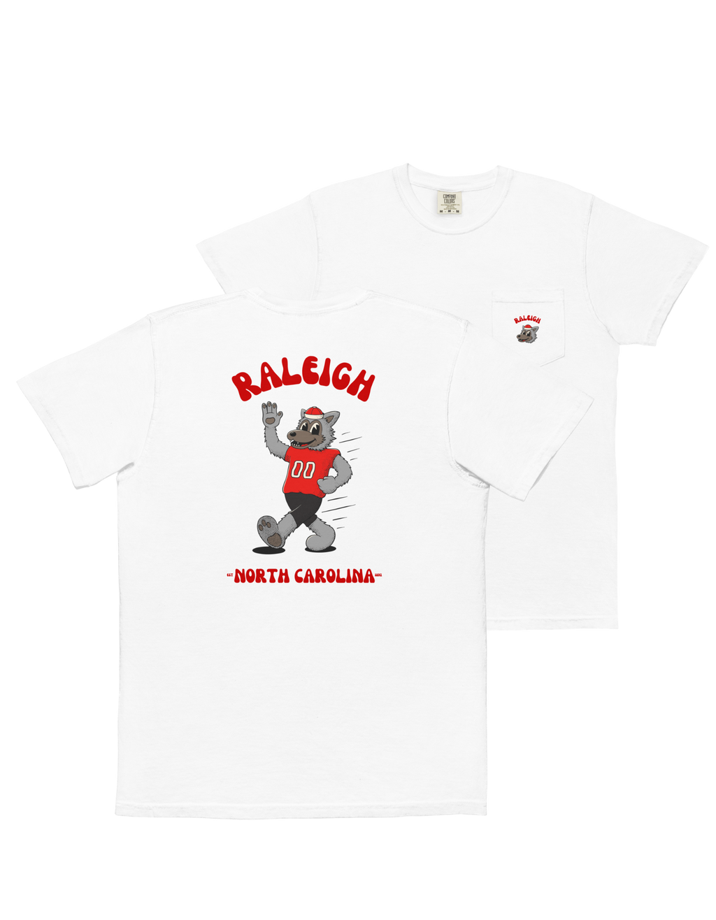 Raleigh NC State Wolfpack vintage pocket t-shirt