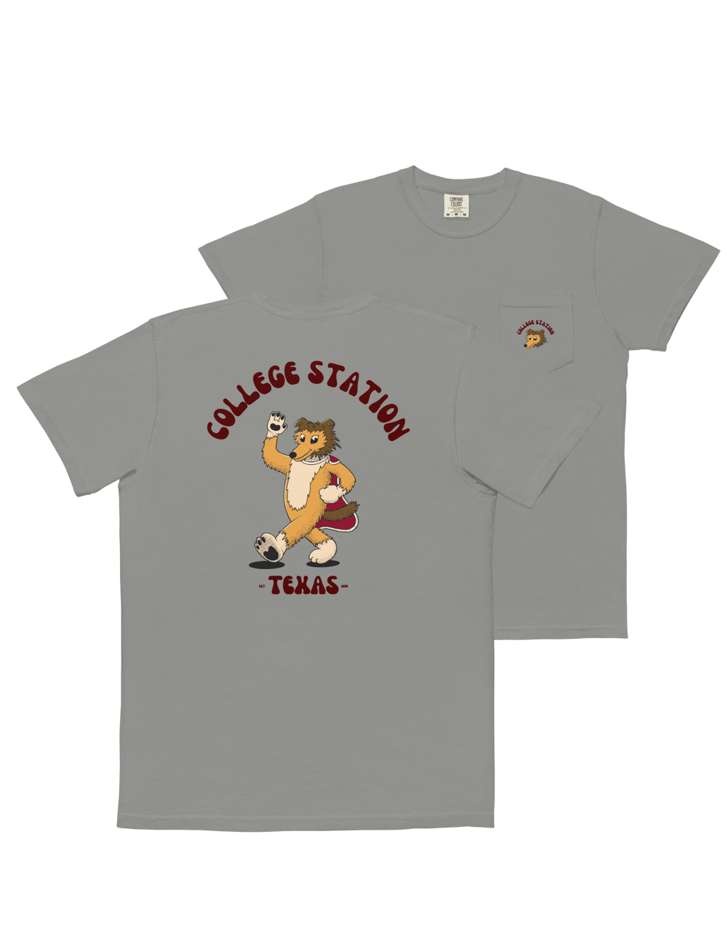 College Station Texas A&M Aggies vintage pocket t-shirt