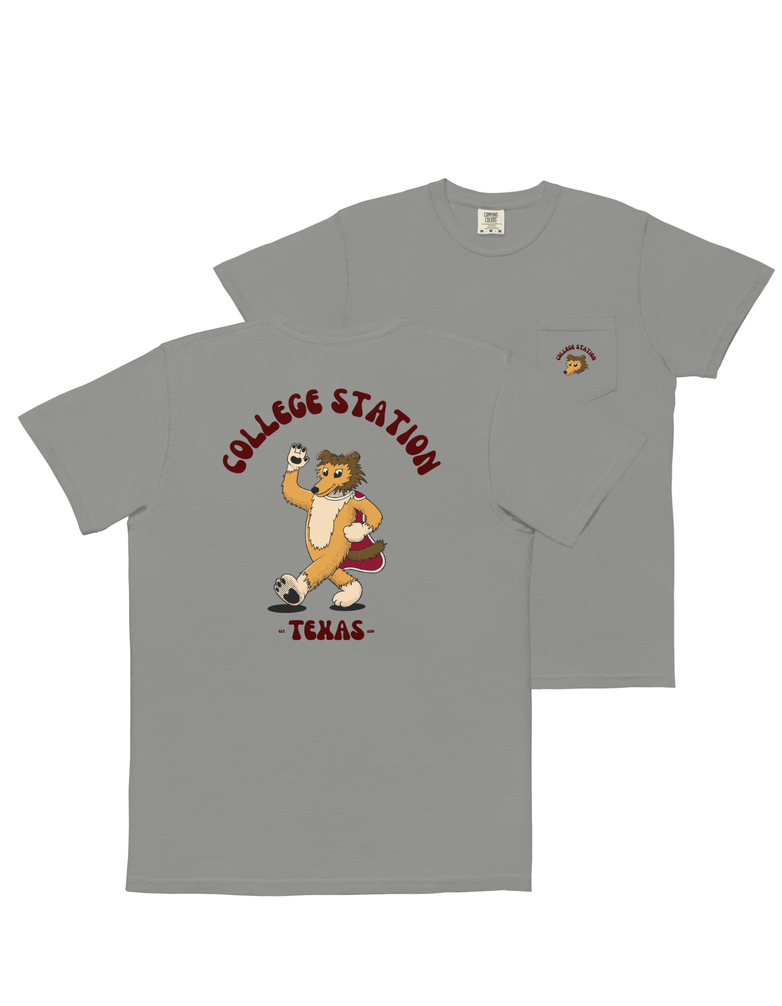 College Station Texas A&M Aggies vintage pocket t-shirt