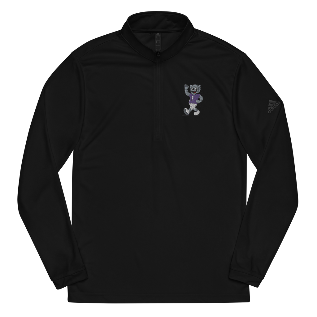 Fort Worth TCU Horned Frogs vintage quarter zip - black front