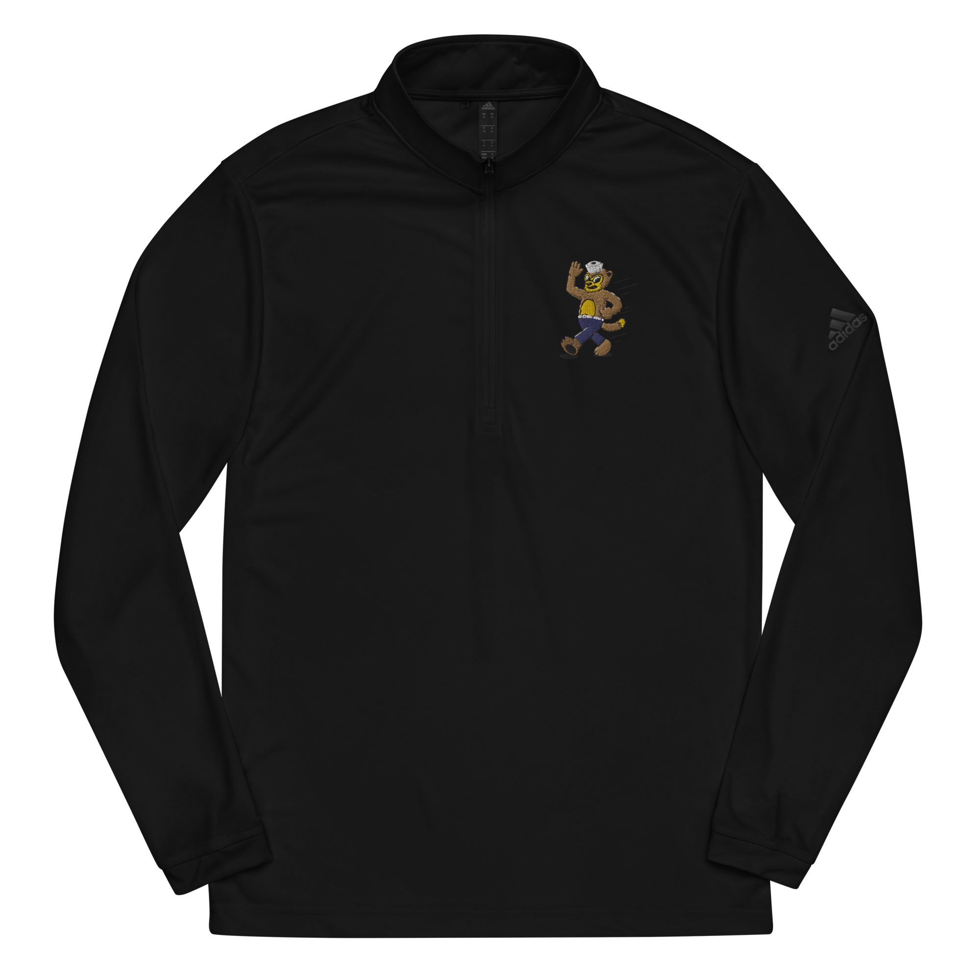Ann Arbor Michigan Wolverines vintage quarter zip - black front
