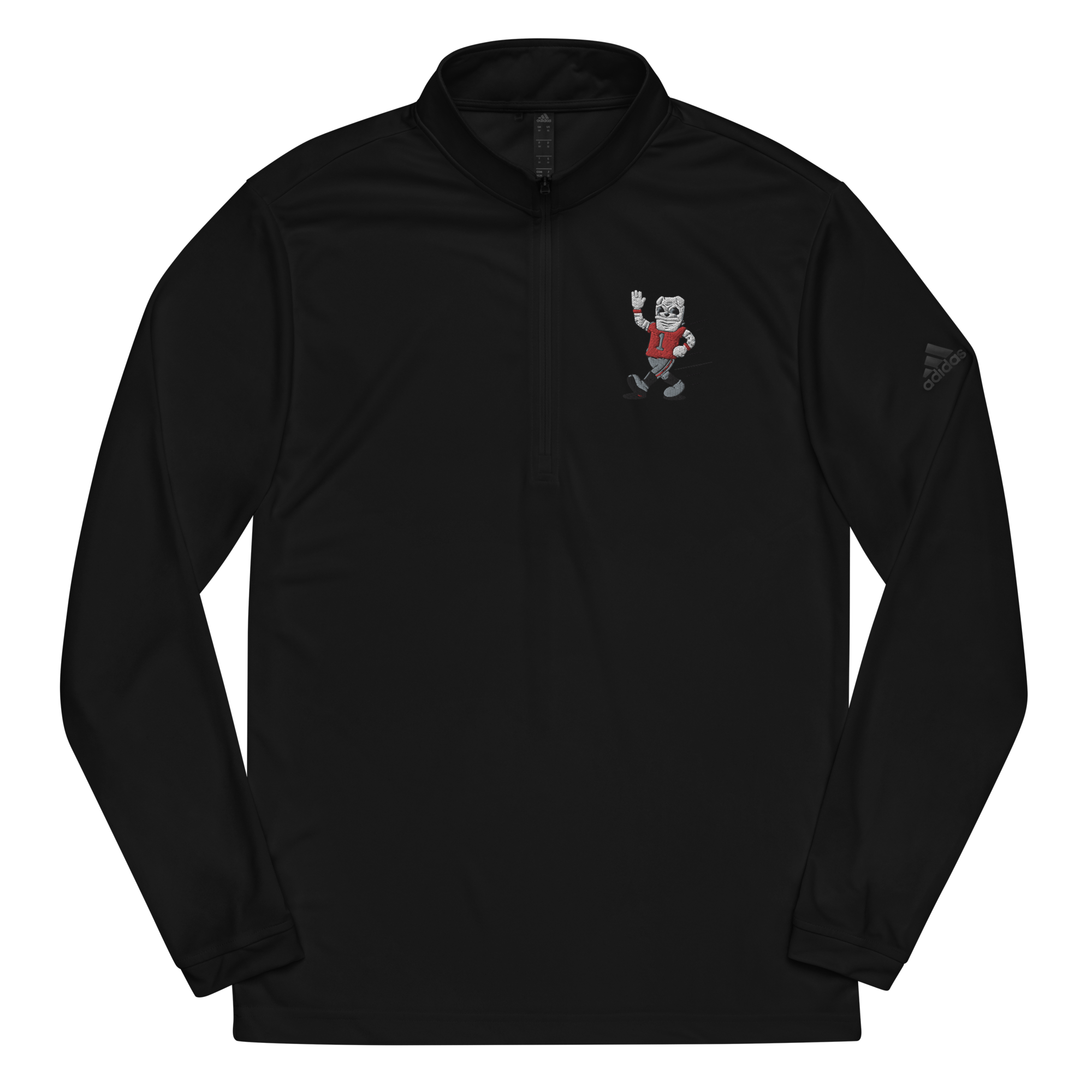Athens Georgia Bulldogs vintage quarter zip - black front
