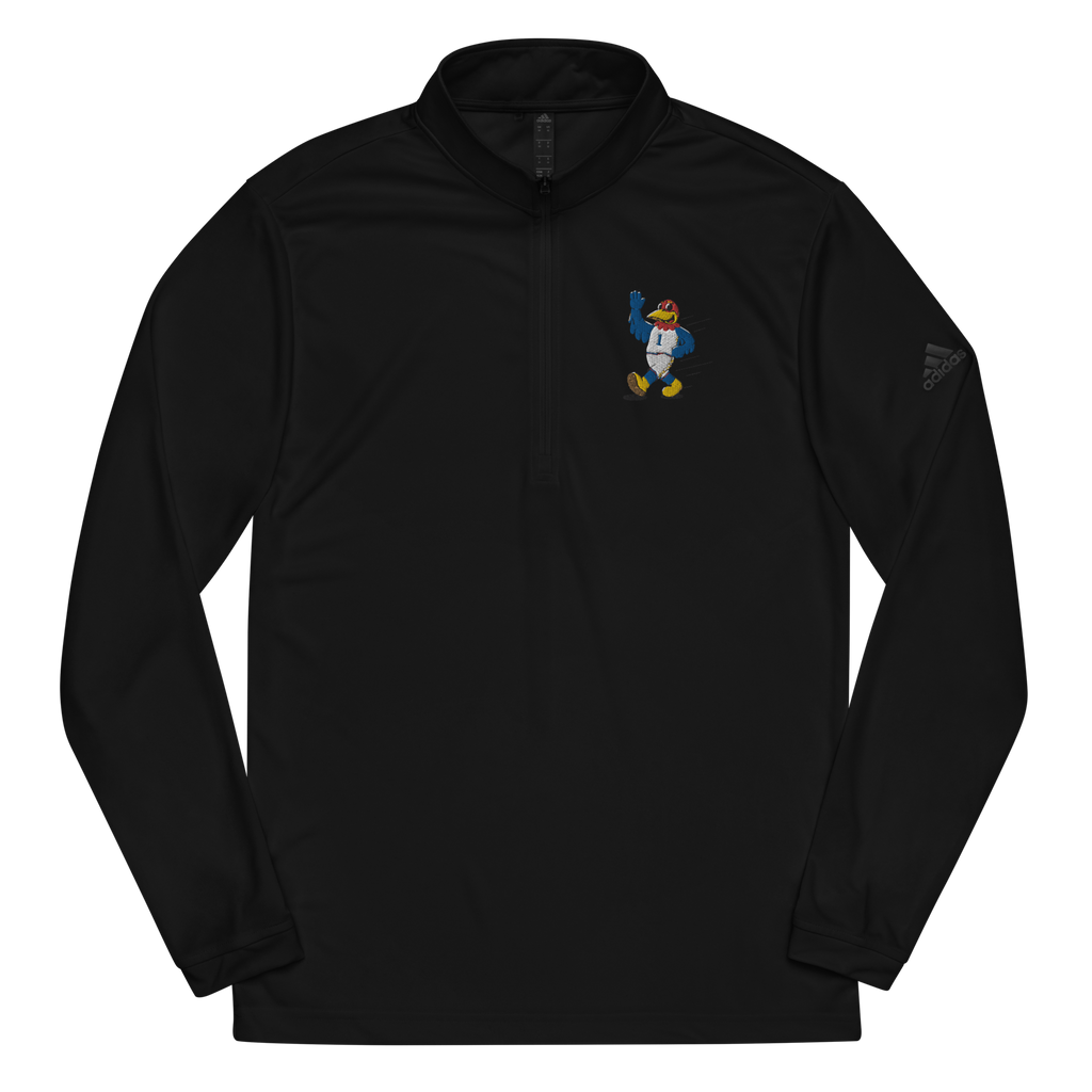 Lawrence Kansas Jayhawks vintage quarter zip - black front