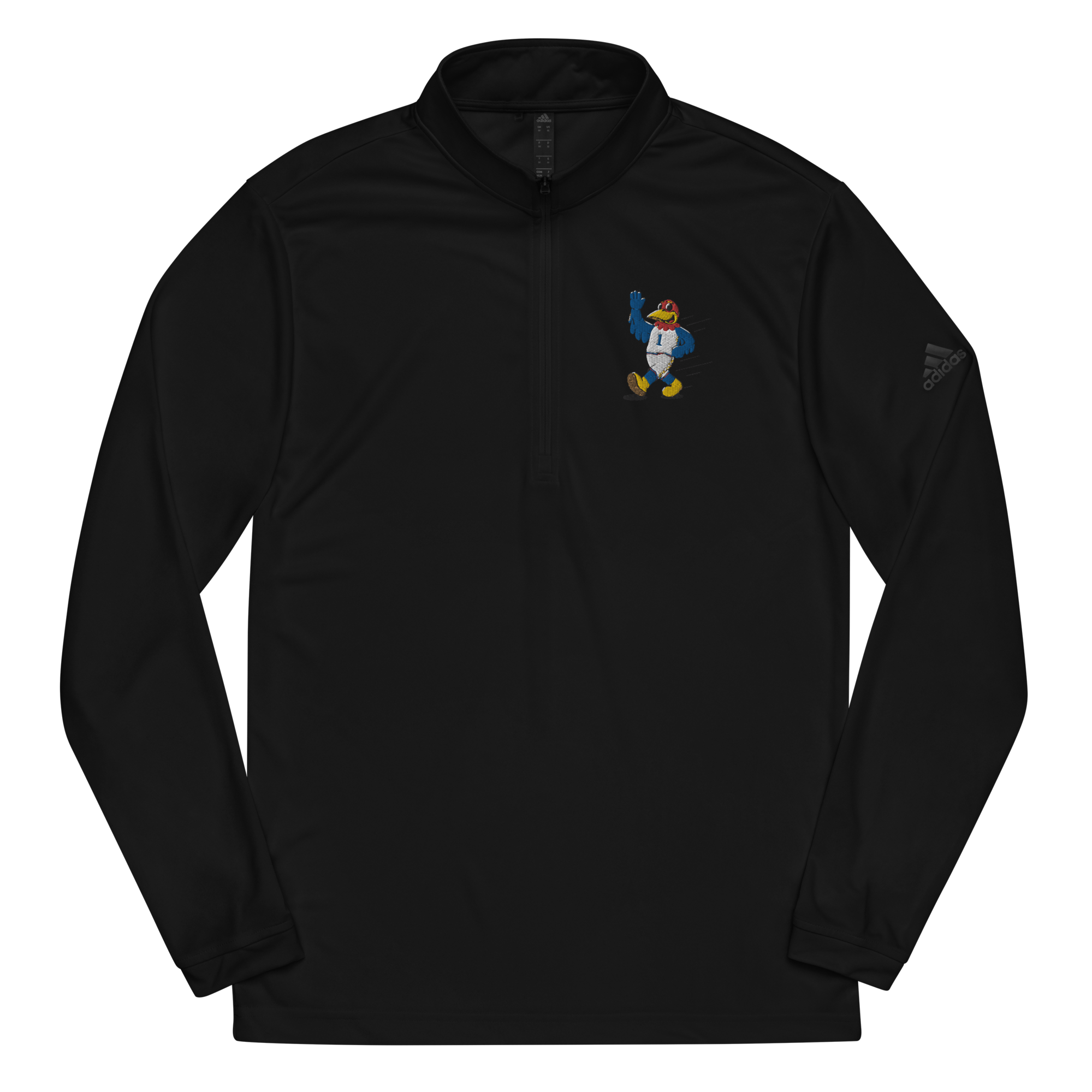 Lawrence Kansas Jayhawks vintage quarter zip - black front