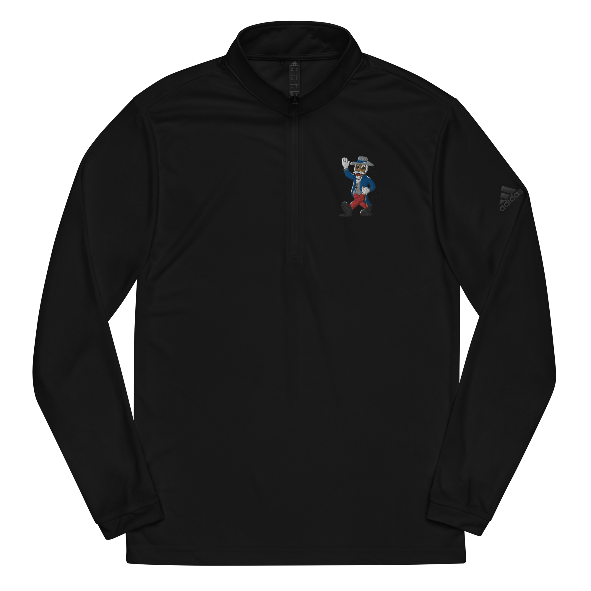Oxford Ole Miss Rebels vintage quarter zip - black front