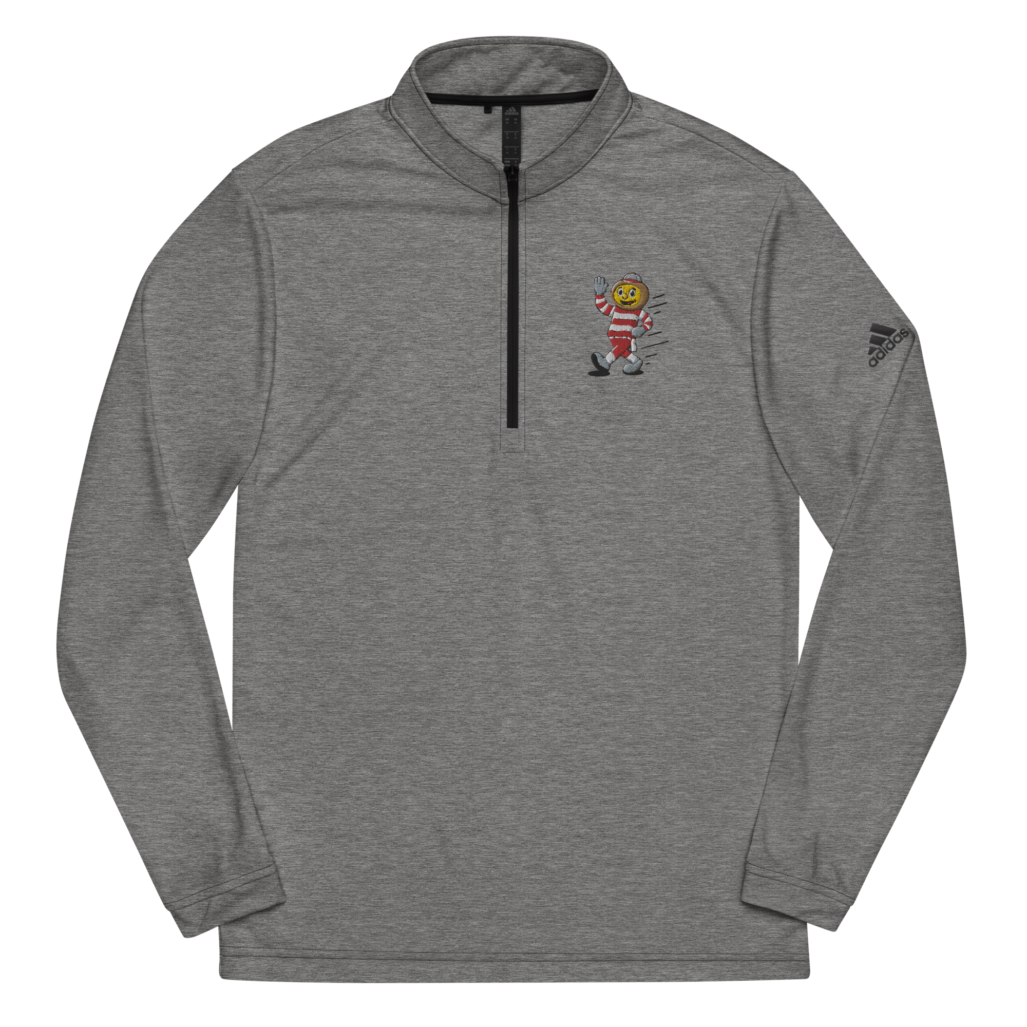 Columbus Ohio State Buckeyes vintage quarter zip - black front