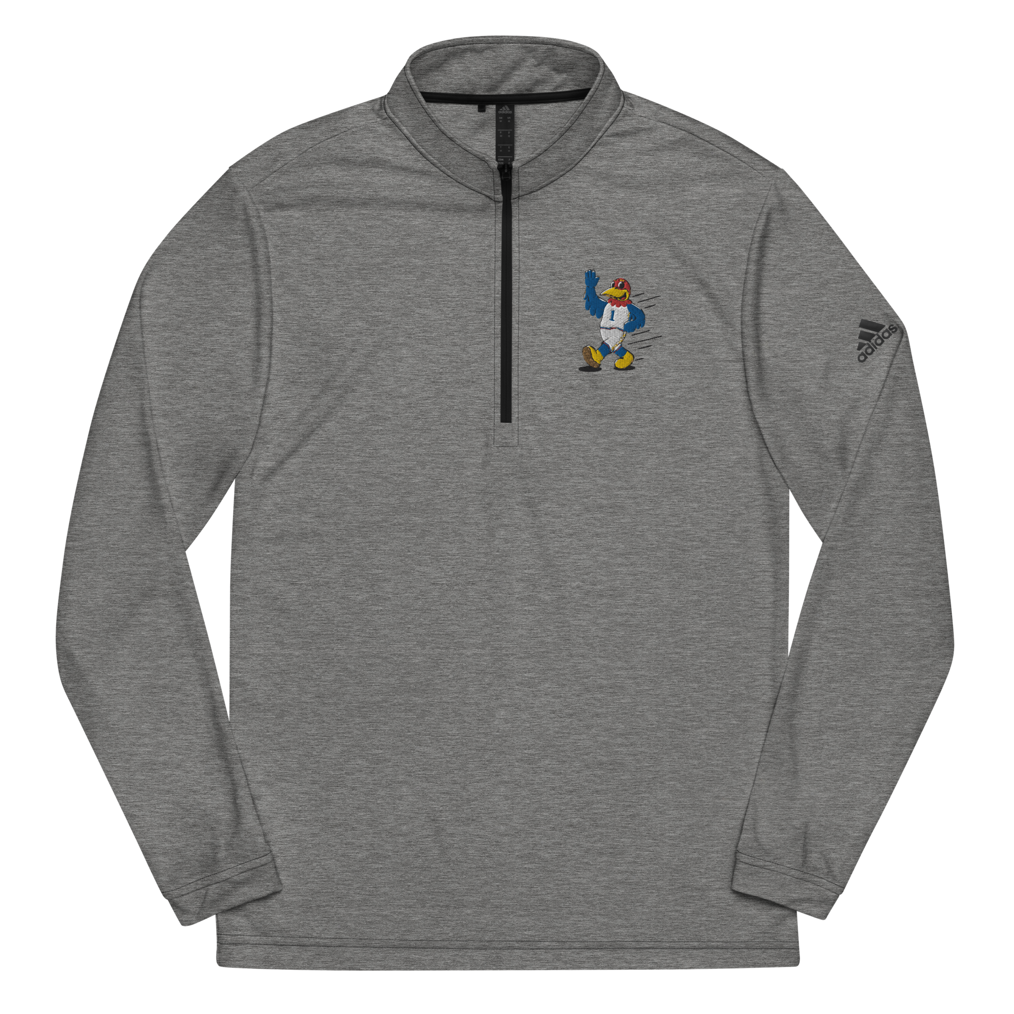 Lawrence Kansas Jayhawks vintage quarter zip - black front