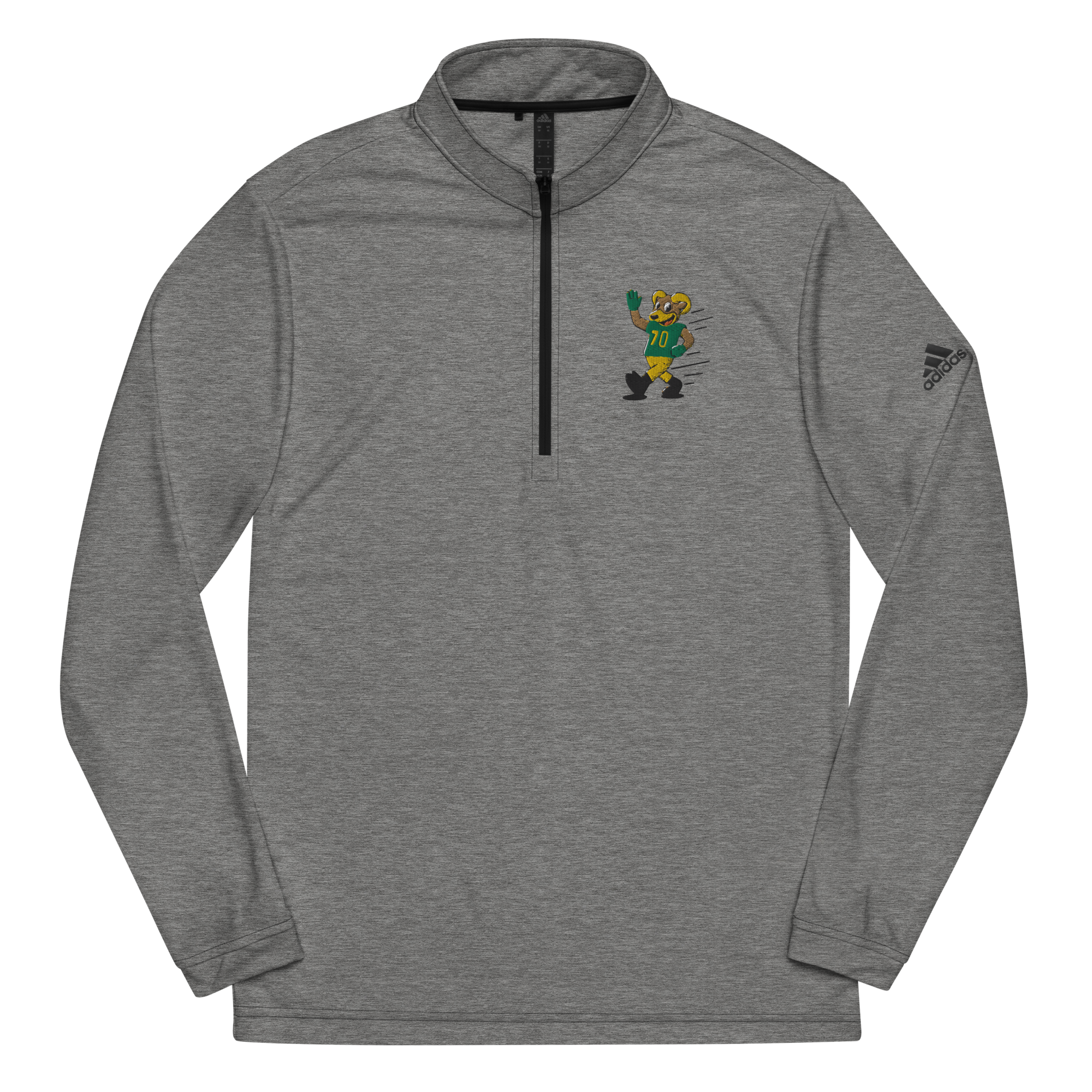 Fort Collins Colorado State Rams vintage quarter zip - black front