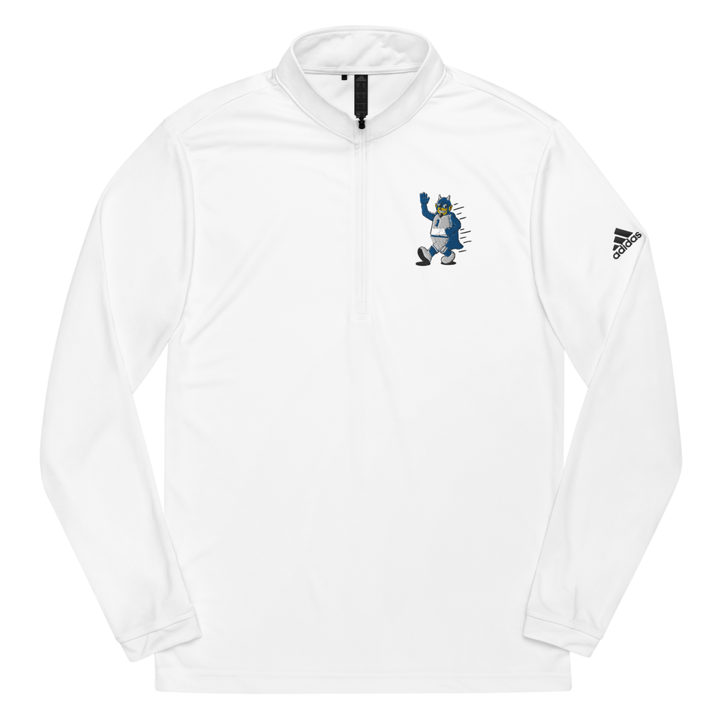 Durham Duke Blue Devils vintage quarter zip - white front