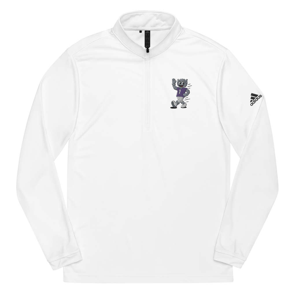 Fort Worth TCU Horned Frogs vintage quarter zip - white front