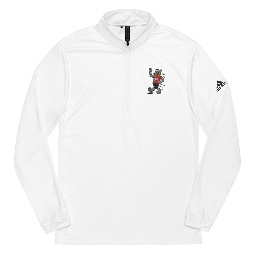 Raleigh NC State Wolfpack vintage quarter zip - white front