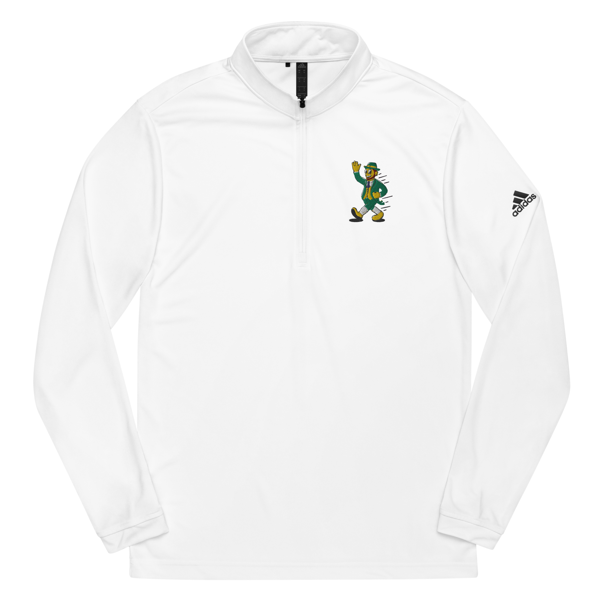 South Bend Notre Dame Fighting Irish vintage quarter zip - white front