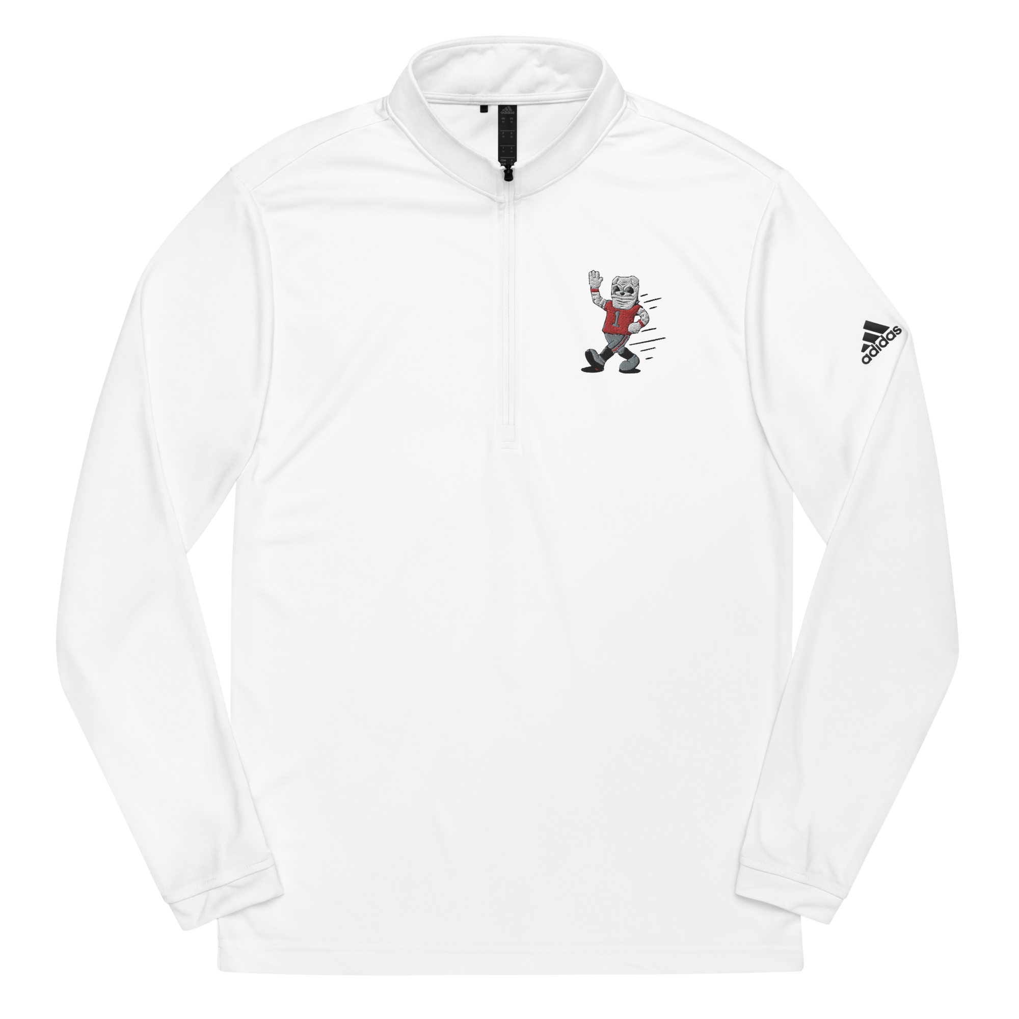 Athens Georgia Bulldogs vintage quarter zip - white front