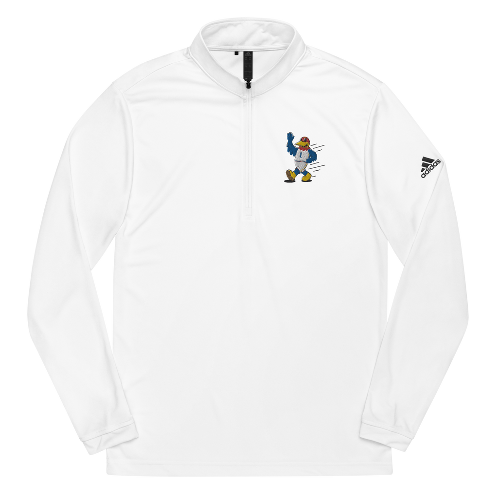 Lawrence Kansas Jayhawks vintage quarter zip - white front